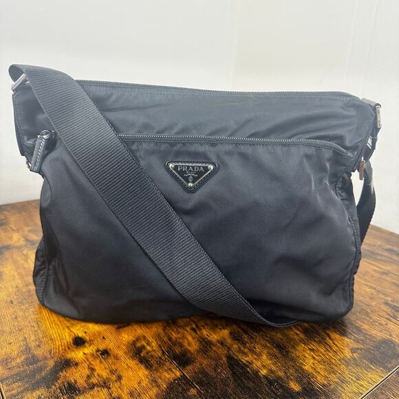 Prada Tessuto Nylon Black Crossbody Bag - Picture 1 of 16